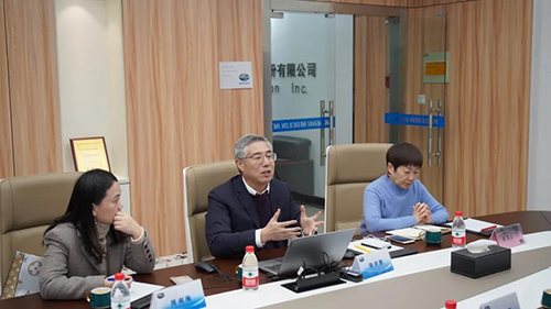 南宫28生物医药首创人&CEO陈春麟博士，药效部执行主任董文心博士，公司事务部总监周南梅等